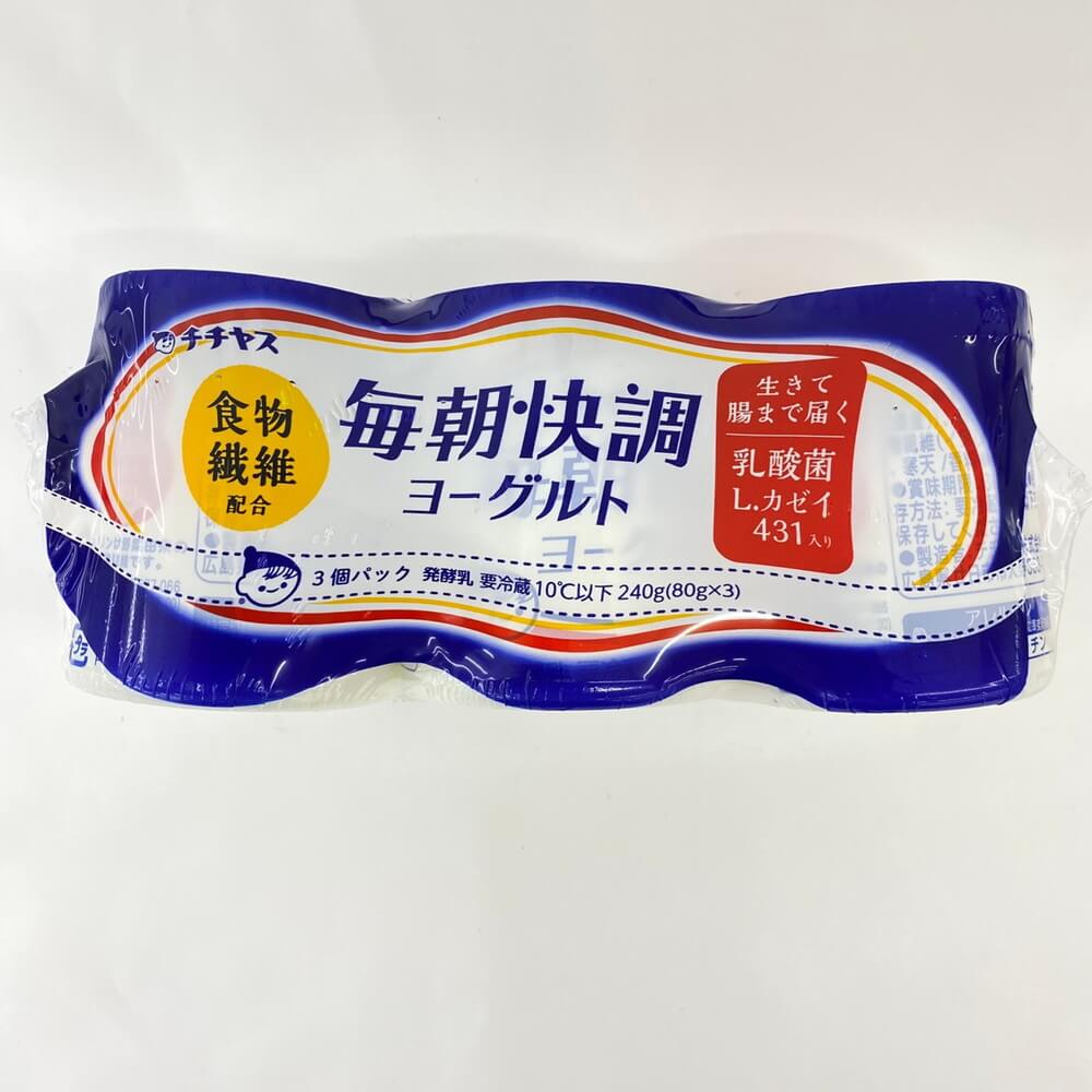 チチヤス 毎朝快調ヨーグルト 80g×3個 – Nikko Now 安威店