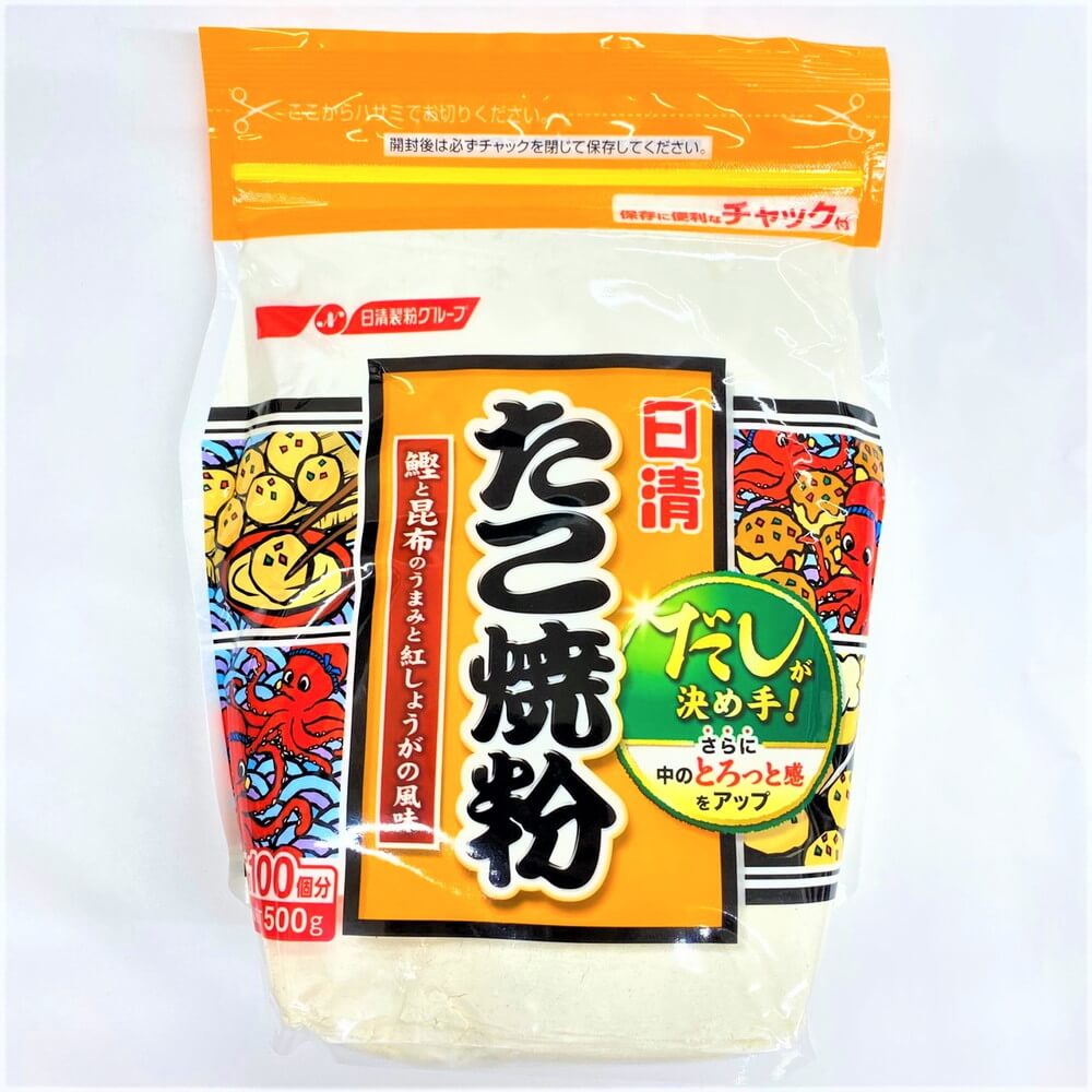 日清 たこ焼粉 約100個分500g – Nikko Now 安威店