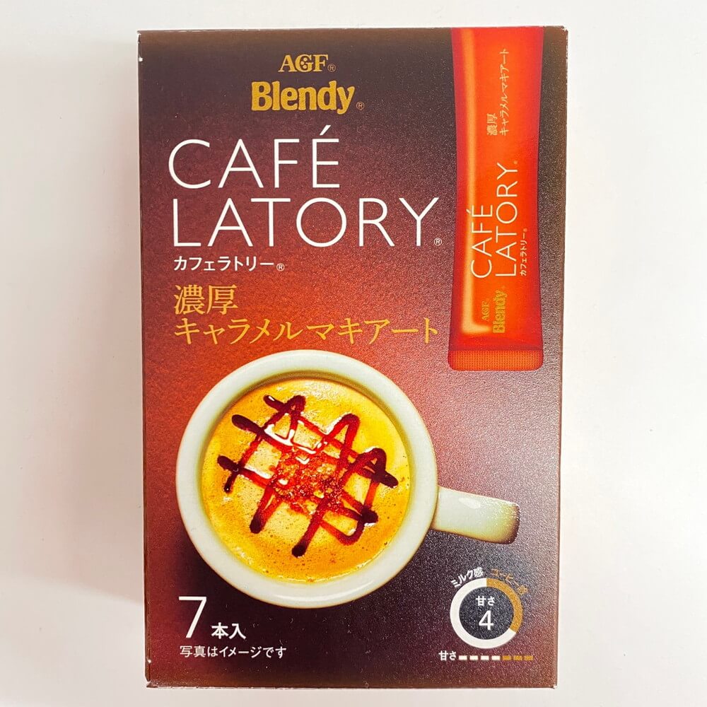 Agf カフェラトリー濃厚キャラメルマキアート 11g 7本 Nikko Now 安威店
