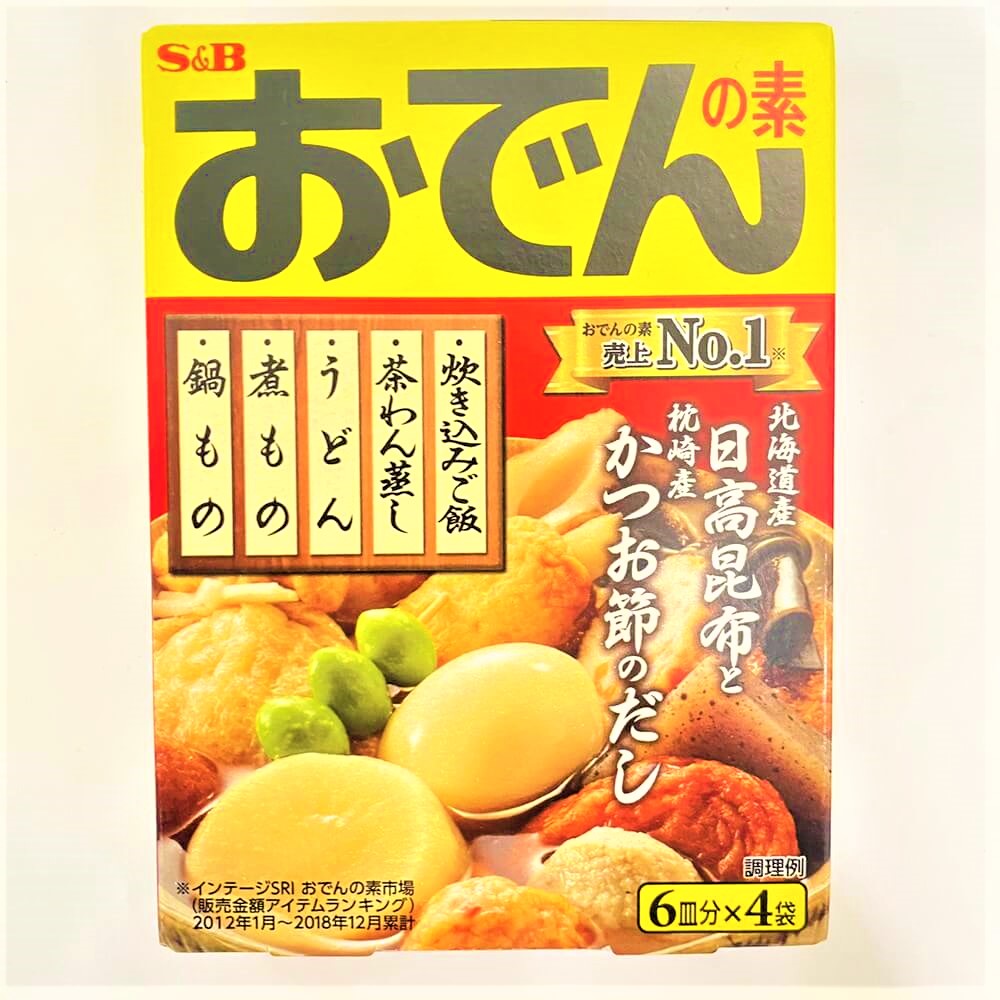 S B おでんの素 6皿分 4袋 Nikko Now 安威店